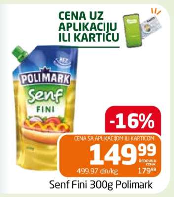 Senf Fini 300g Polimark
