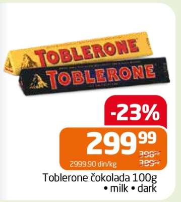 Toblerone čokolada 100g