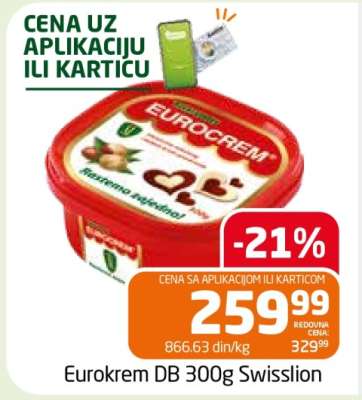Eurokrem DB 300g Swisslion
