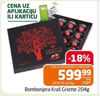 Bombonjera Kraš Griotte 204g