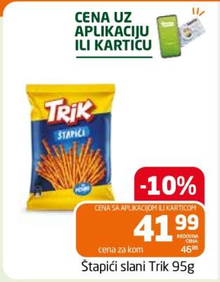 Štapići slani Trik 95g