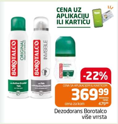 Dezodorans Borotalco više vrsta