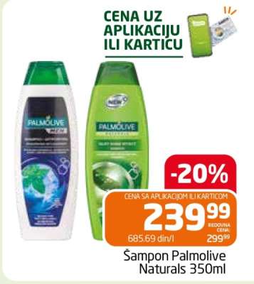 Šampon Palmolive Naturals 350ml