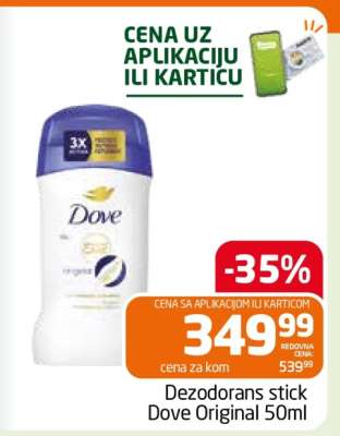 Dezodorans stick Dove Original 50ml