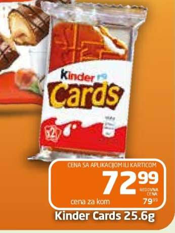 Kinder Cards 25.6g