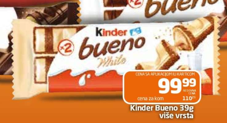 Kinder Bueno 39g više vrsta