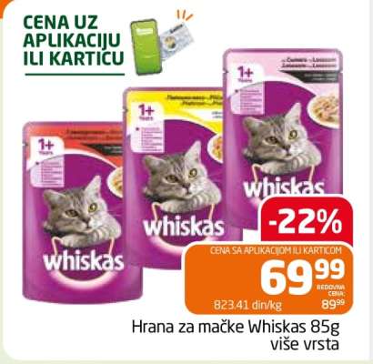 Hrana za mačke Whiskas 85g