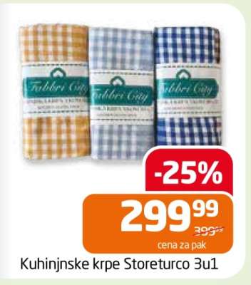 Kuhinjske krpe Storeturco 3u1