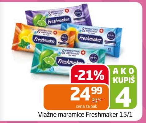 Vlažne maramice Freshmaker 15/1