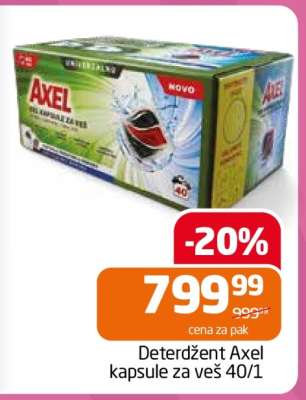 Deterdžent Axel kapsule za veš 40/1