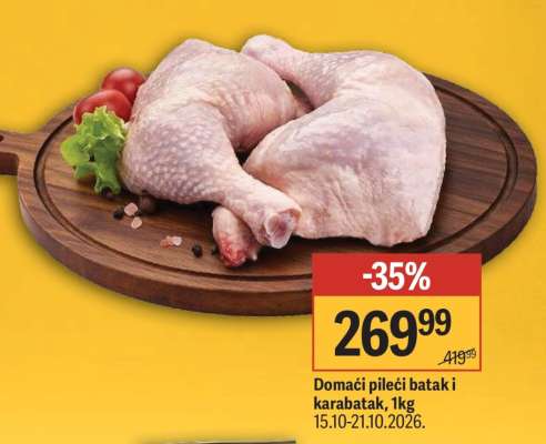 Domaći pileći batak i karabatak, 1kg