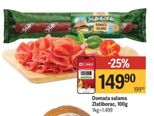 Domaća salama Zlatiborac 100g