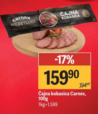ČAJNA KOBASICA Carnex 100g