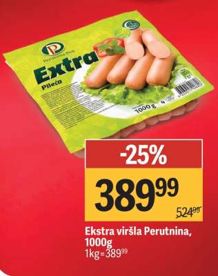 Ekstra viršla Perutnina 1000g