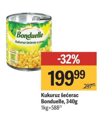 Kukuruz šećerac Bonduelle 340g