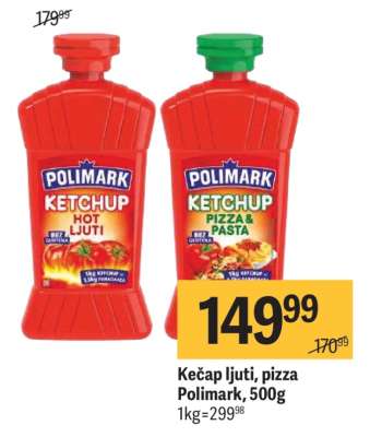 Kecap ljuti pizza Polimark 500g
