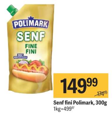 Senf fini Polimark, 300g