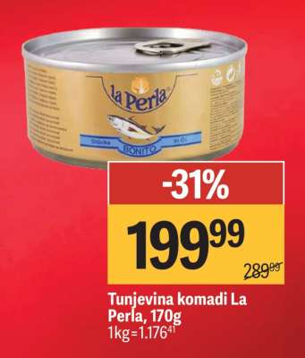 Tunjevina komadi La Perla 170g