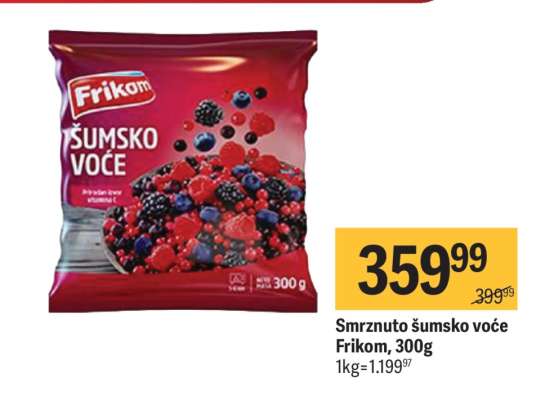 Smrznuto šumsko voće Frikom, 300g