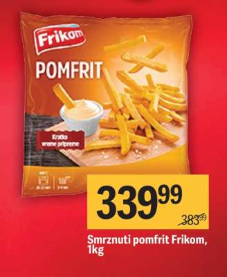 Smrznuti pomfrit Frikom, 1kg