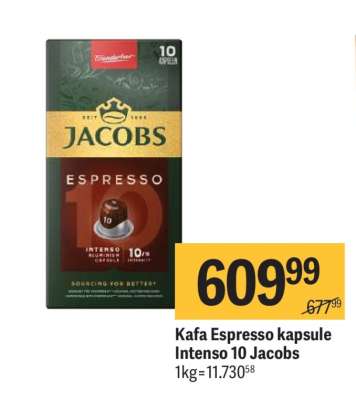 Kafa Espresso kapsule Intenso 10 Jacobs
