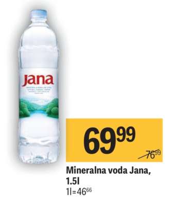 Mineralna voda Jana 1.5l
