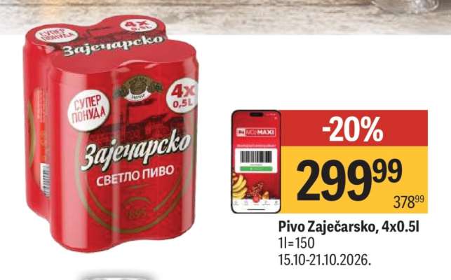 Pivo Zaječarsko 4X0.5l