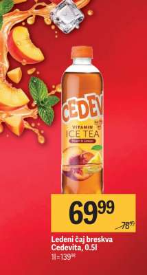 Ledeni čaj breskva Cedevita, 0.5l