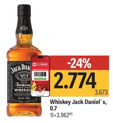 Whiskey Jack Daniel's, 0,7