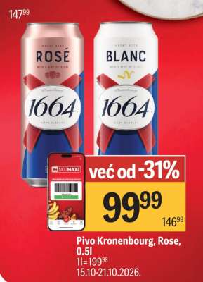 Pivo Kronenbourg, Rose, 0.5l