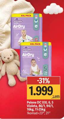 Pelene DC XXL 6, 5 Violeta, 86/1, 94/1, 16kg, 11-25kg