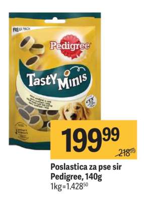 Poslastica za pse sir Pedigree, 140g