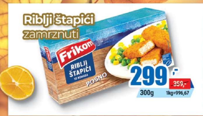Riblji štapići zamrznuti