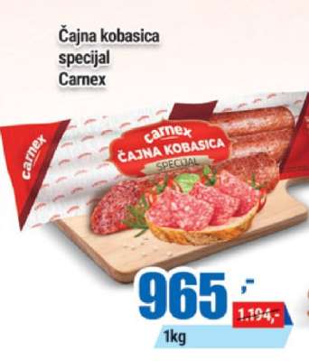 Čajna kobasica specijal Carnex
