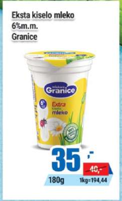 Eksta kiselo mleko 6% m.m.
