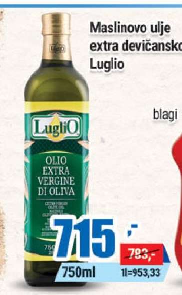 Maslinovo ulje extra devičansko Luglio
