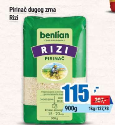 PIRINAČ dugog zrna