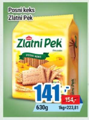 Posni keks Zlatni Pek