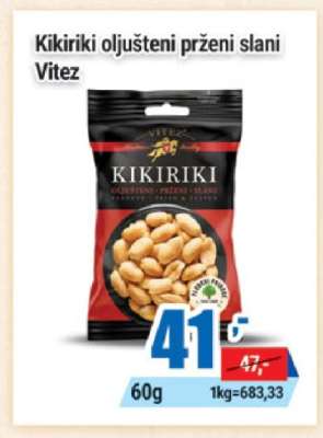 Kikiriki oljušteni prženi slani Vitez
