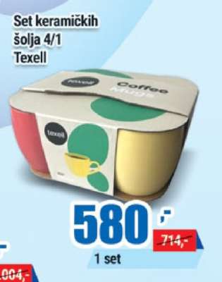 Set keramičkih šolja 4/1 Texell
