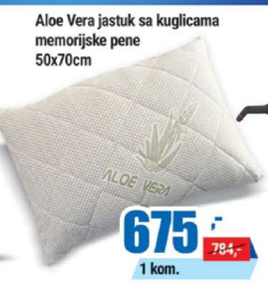 Aloe Vera jastuk sa kuglicama memorijske pene