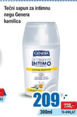 Tečni sapun za intimnu negu Genera kamilica