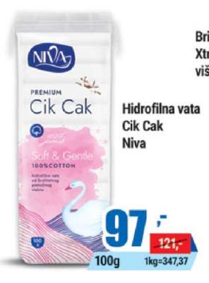 Hidrofilna vata Cik Cak Niva