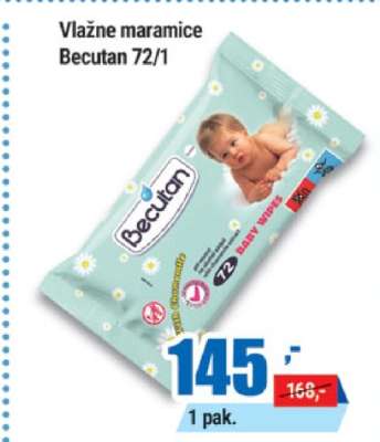 Vlažne maramice Becutan 72/1