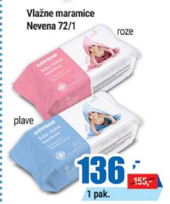 Vlažne maramice Nevena 72/1