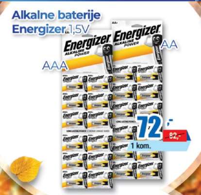 ALKALNE BATERIJE Energizer