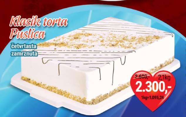 Klasik torta Puslica