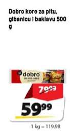 Dobro kore za pitu, gibanicu i baklavu 500g