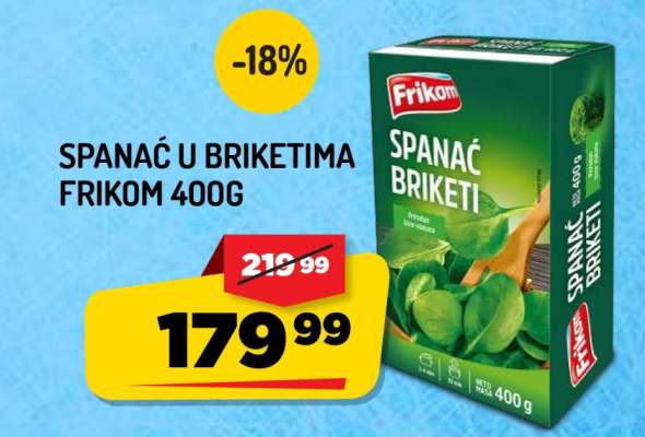 Spanać u briketima Frikom 400g
