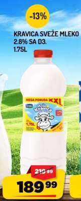 KRAVICA SVEŽE MLEKO 2.8% SA D3